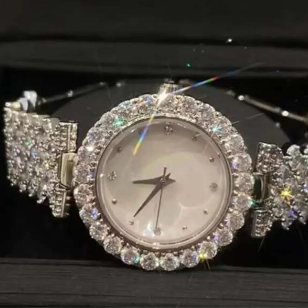 Silver Stainless Steel Rhinestone Watch - Picture 2 of 2